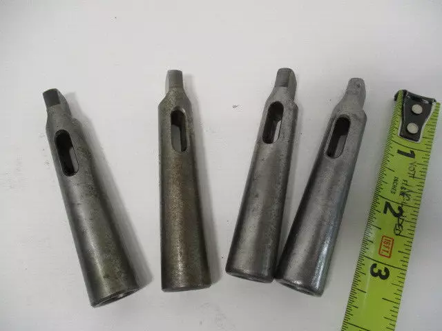 (4) Morse Taper Sleeve Adapter s All #2 OD to #1 ID, ETM, Fits: National, Collis