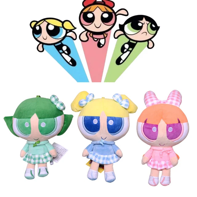THE POWERPUFF GIRLS Plush Toy Soft Stuffed Doll Anime Cartoon
