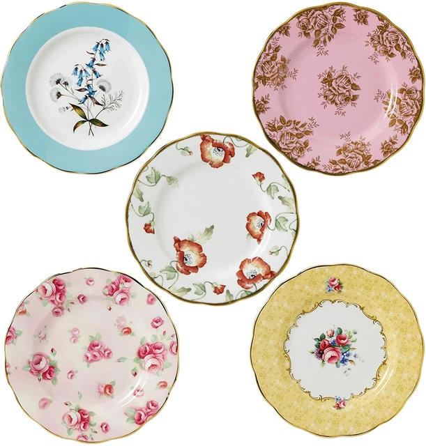 Royal Albert 100 years Set of 5 Plates - Ex display No Box