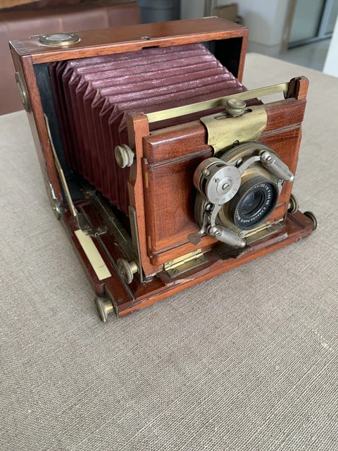 Appareil Photo / Camera - Chambre Soufflet Abattant Acajou Protar Zeiss Unicum