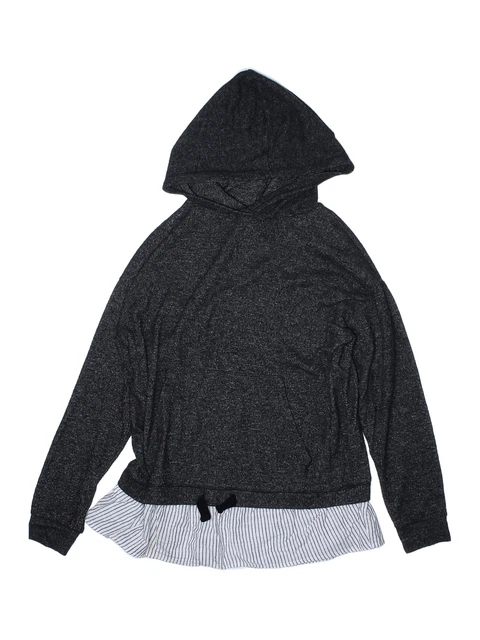 Zara Girls Black Pullover Hoodie 11