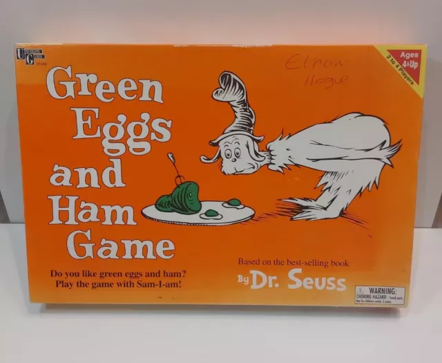 VINTAGE DR SEUSS Green Eggs And Ham Board Game Rare £10.50 - PicClick UK