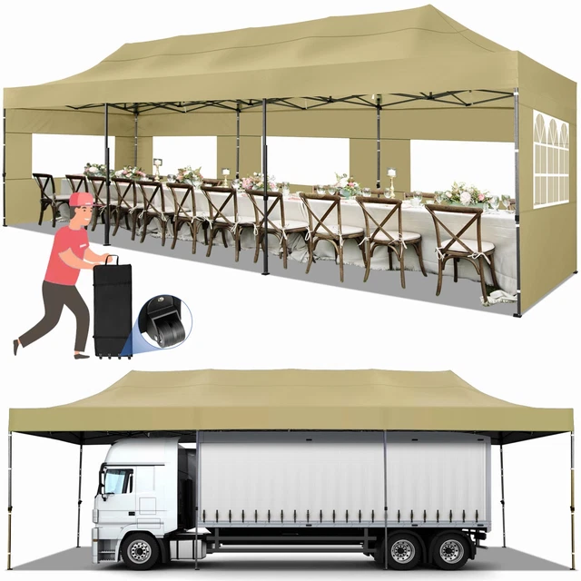 Partyzelt Pavillon wasserdicht Festzelt 3x3 - 3x9m Faltpavillon Gartenzelt NEU
