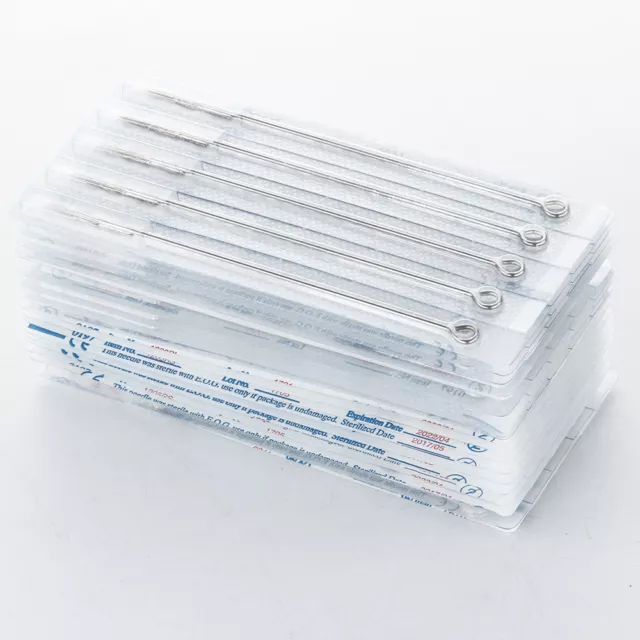 100Pcs Mixed Disposable Stainless Tattoo Needles 3/5/7/9RL, 5/7/9RS, 5/7/9M1 UK 3