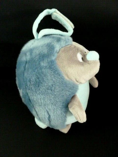 R99- DOUDOU OBAIBI  OKAIDI HERISSON MUSICAL BLEU GRIS BOULE 18 cms  - TTBE 2