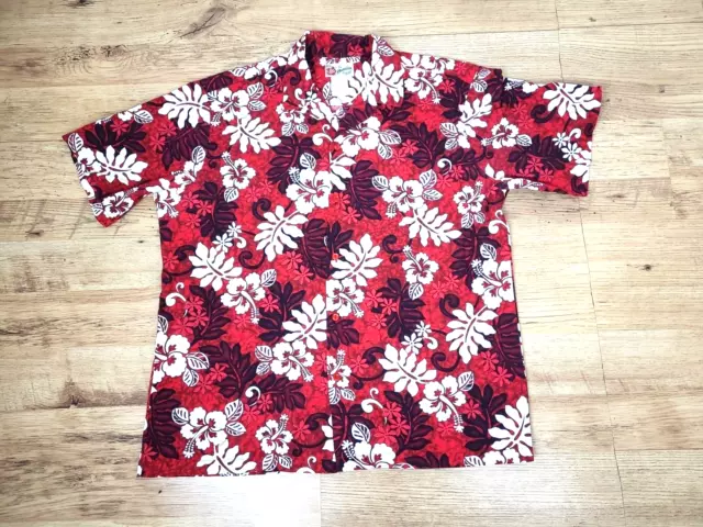 Mens HAWAIIAN Rockabilly Floral Surfboard HILO HATTER  Festival Beach XL Shirt