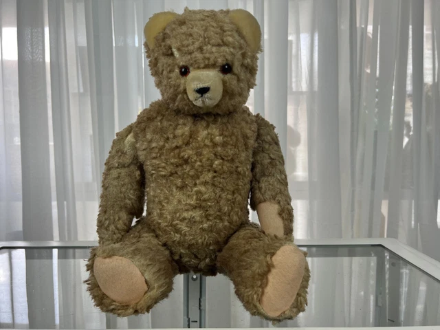 ANCIEN OURS EN Peluche Année 50/60 Articulé H45 cm Occasion EUR 39,90 - FR