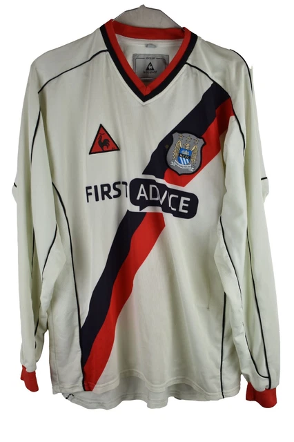 Maillot Manchester City 2001-2002 – Le Coq Sportif – Domicile Bleu – Taille S