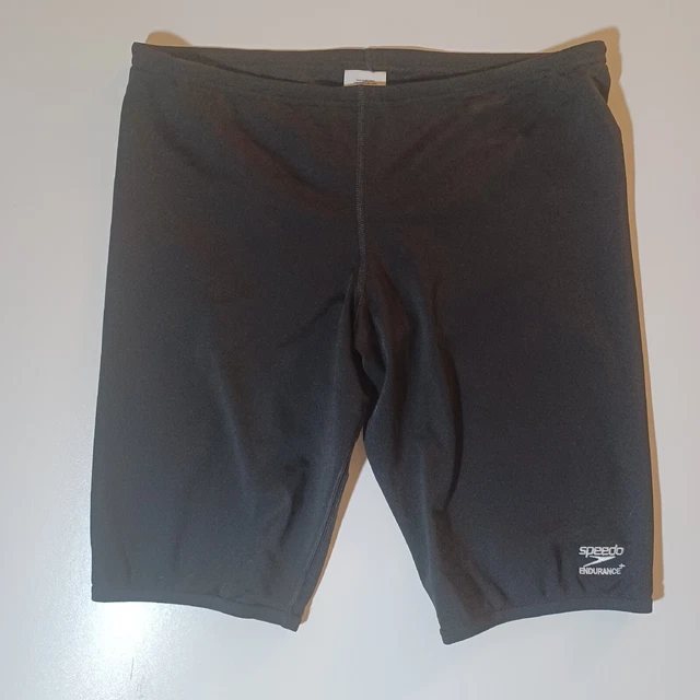 Speedo Black Endurance + Jammers Compression Shorts swimsuit Men's Sz 34