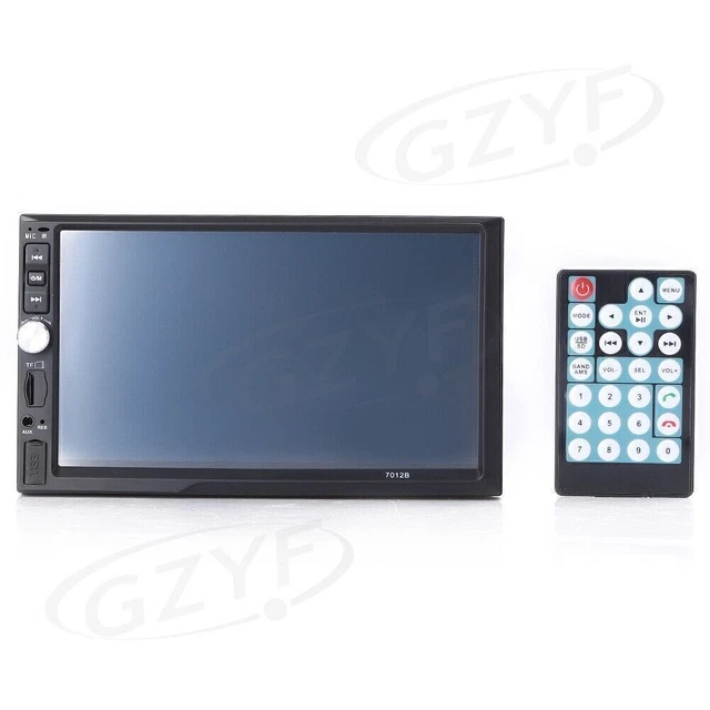 2 Din 7" Touch Screen FM Bluetooth Radio Audio MP4 Car Video Player+HD Camera