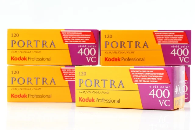 Nevera 5 Rollos 【 12/2008 】 Kodak Pro Portra 120 400Vc Película de Color Japón