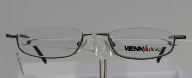 VIENNA DESIGN UN 214-03 Grau Brille Brillengestell HalbRand Damen Herren NEU