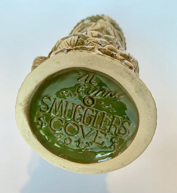 SMUGGLER'S COVE SUNKEN KU TIKI MUG CRAZY AL EVANS  2012 Light Green Wipe