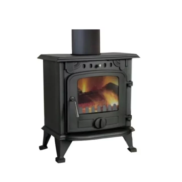 Stufa a legna/Termocamino compatto in ghisa 5/8 kW - Mod. New Kompact Fire