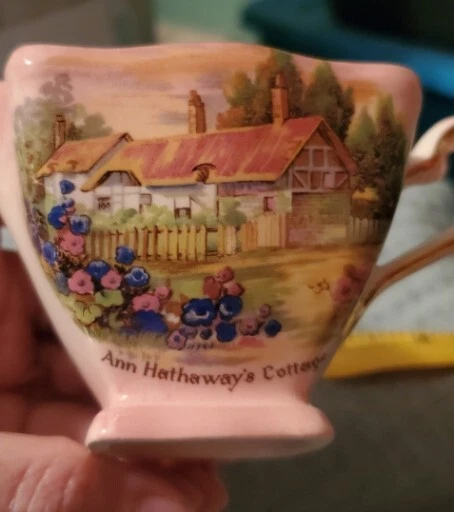 Vintage Royal Winton Grimwades Creamer Anne Hathaways Cottage In Pink