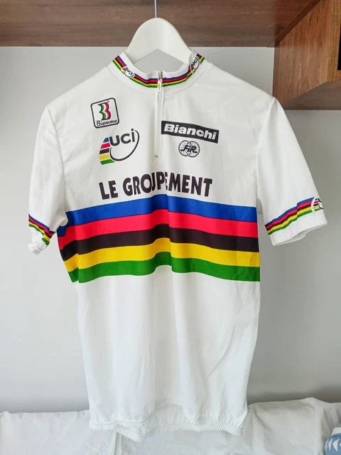 Le Groupment Luc Leblanc 1995 jersey World Champion 2XL Le Groupment Luc Leblanc 1995 jersey World Champion 2XL