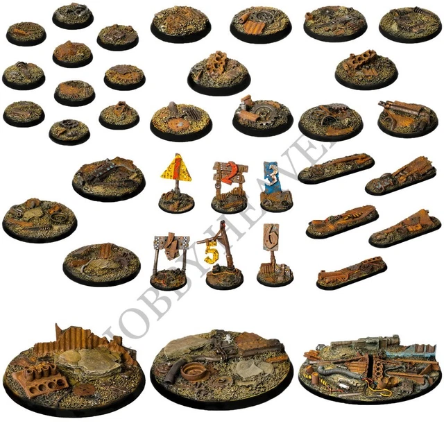 Base Rotonda In Resina Da 100 Mm Terreno Scenario Caos Terra Dei Titani (A) - Italia - Foto 5