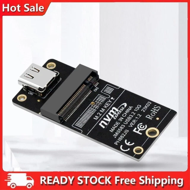 YUMIN Adattatore per SSD da M.2 Un Tipo C M2 NVME Scheda Interposer per HDD JMS583 Chip 10 Gbps Supporto 2230 2242 2260 SSD