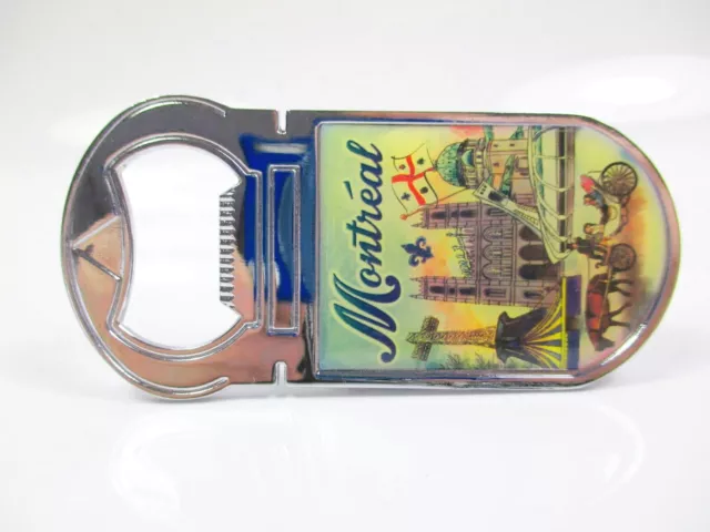 Montreal Canada Flaschenöffner Magnet Bottle opener Kanada Souvenir (397)