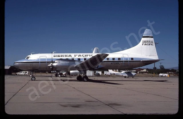 Sierra Pacific Convair 580 N73301 May 88 Kodachrome Slide/Dia A11