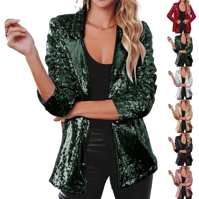 Blazer paillettes femme online