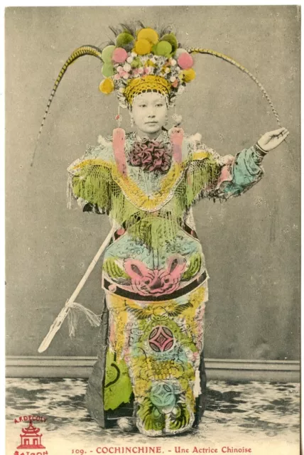 Postcard / Carte Postale Indochine / Cochinchine Une Actrice Chinoise