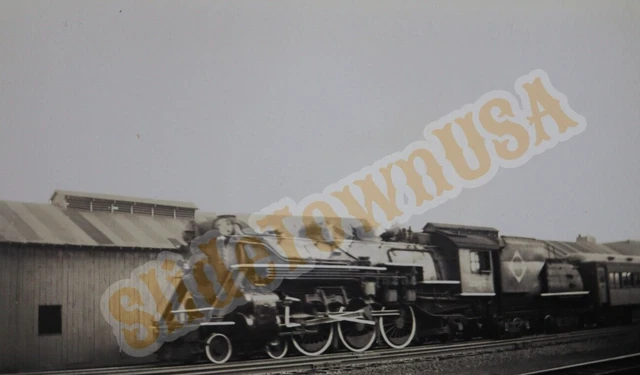 Vtg Train Photo 2907 Steam Engine Erie RR 4-6-2 Ridgewood NJ P00054