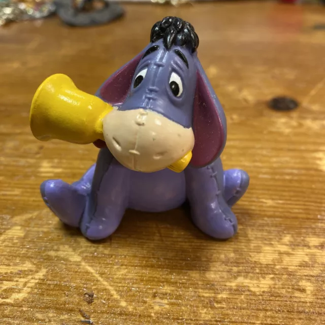 Winnie Pooh Friend Eeyore with bell 2000 Disney figure 2.5"T Cake Topper