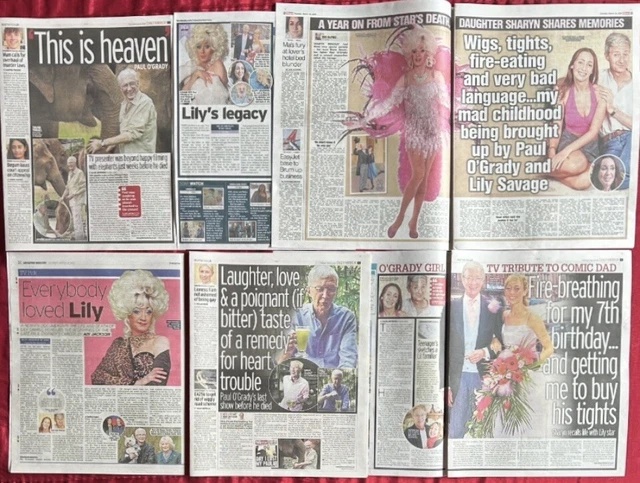 Paul O Grady Remembered Uk Newspaper Magazine Clippings Cuttings Lily