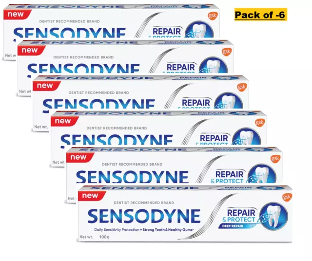 Sensodyne Repair & Protect Zahnpasta für empfindliche Zähne (100 g), jede...