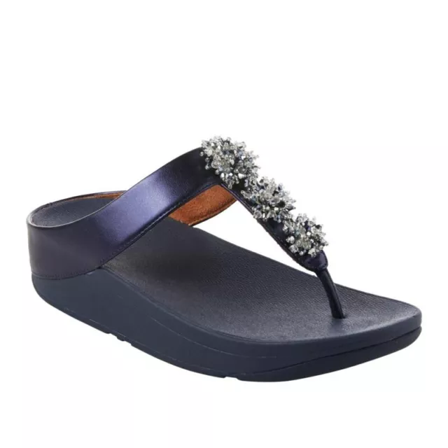 FitFlop Galaxy Toe-Thong Sandal - Maritime Blue - Size 8 (EU39)
