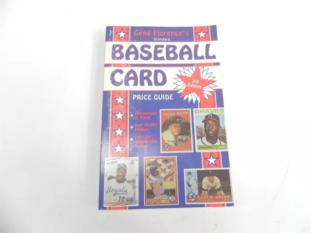 Vintage 1991 Gene Florences Standard Baseball Card Price Guide 3Rd Edition