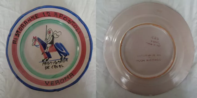 Vecchio Piatto Del Buon Ricordo - Ristorante 12 Apostoli - (Verona) - Leggi