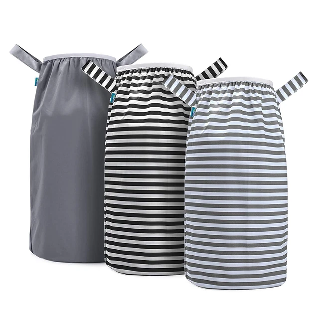Pail Liner for Cloth Diaper Pack Of 3 Reusable Wet Bag Elastic Edge Fits  Dekor