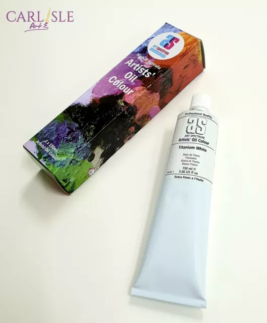 Art Spectrum Oil - Titanium White or Zinc White - 150ml Tube