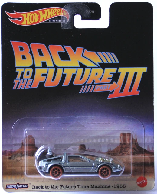 Hot Wheels Zurück In Die Zukunft Delorean 1955 – Schienenversion, Maßstab 1:64, Ca. 7 Cm