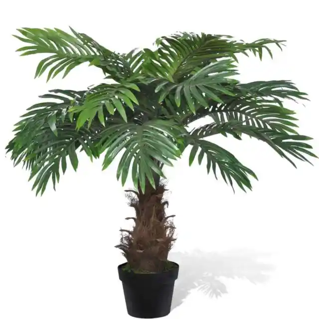 Home Decor Cycas Palm Plant Fake Tree Artificial Arrangement Patio Decor Potted