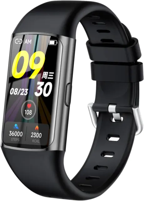 ✅ Tipmant Smartwatch Fitnessuhr Puls Blutdruckmessung, Tracker, Wasserdicht IP68