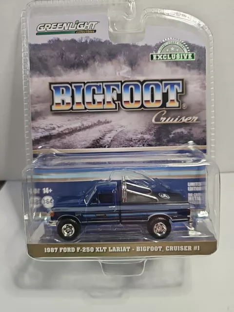 Greenlight 1987 Ford F-250 XLT Lariat Bigfoot Cruiser HOBBY EXCLUSIVE 1:64