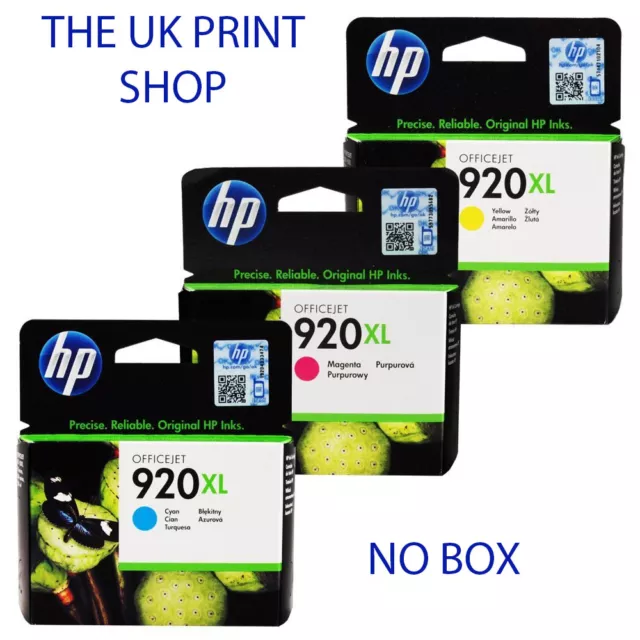 HP 920XL / 920 xl Set of 3 Colour Multi Pack Cyan Magenta & Yellow Ink Cartridge