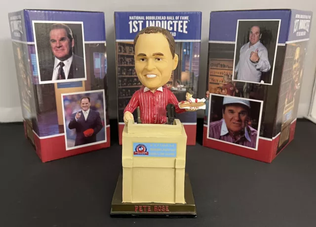 Pete Rose Cincinnati Reds National Bobblehead Hall of Fame 1st Inductee Rare! Pete Rose Cincinnati Reds National Bobblehead Hall of Fame 1st Inductee Rare!