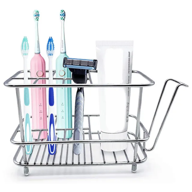 Toothbrush Holder for Bathroom Wall or Counter, Non-Slip Mat Drill- ToothbrY3