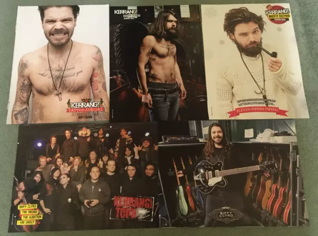 Kerrang! - Biffy Clyro Simon Neil  - single poster pages, includes other artists