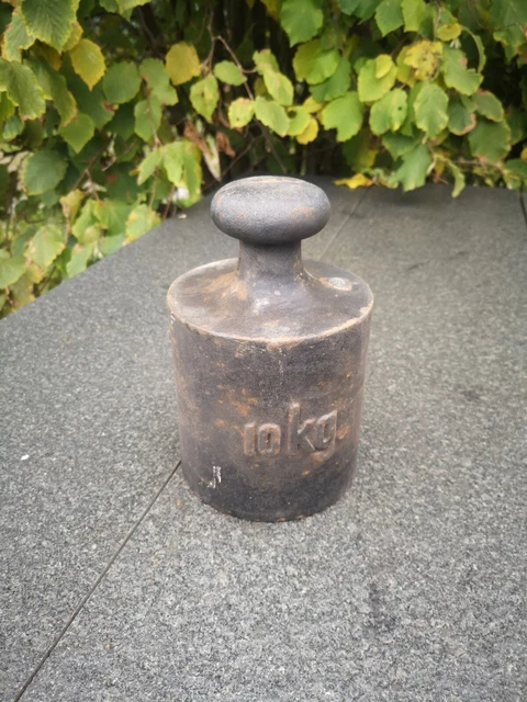 ALTES GROSSES GEWICHT 10kg Eisengewicht Trstopper Eisen Waage EUR 27