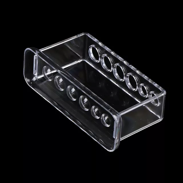 Plastic Clear Test Tube Rack 6 Holes Stand Lab Test Tube Stand Shelf-DB