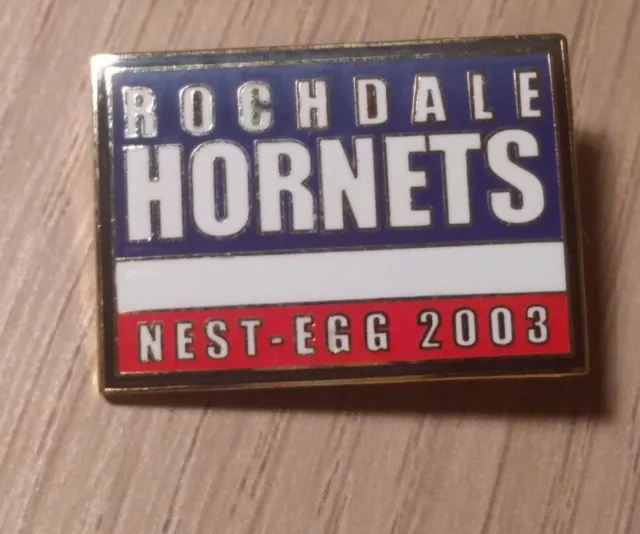 Rochdale Hornets Rugby League  Pin Badge Very Rare