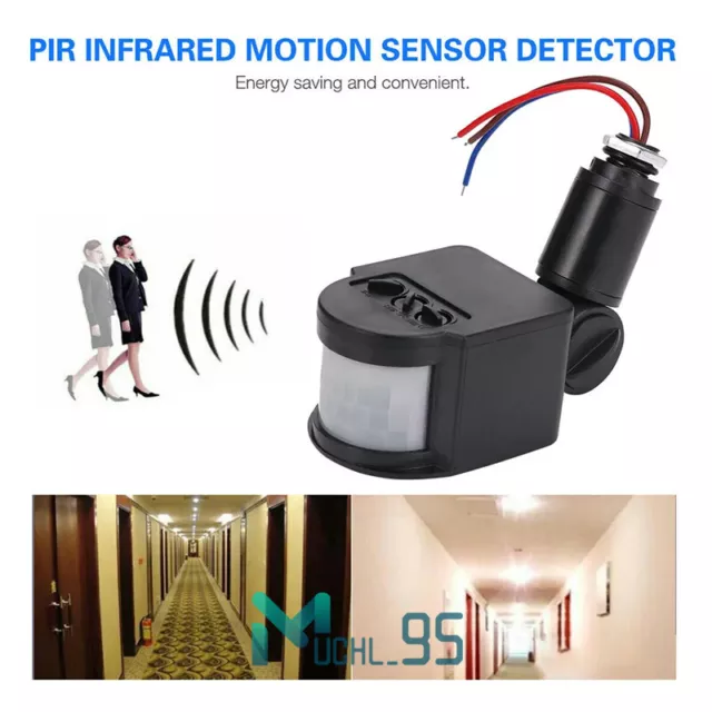 Interruptor detector de sensor de movimiento infrarrojo LED para exteriores 2