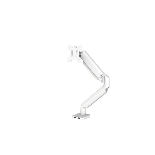 Fellowes Platinum Series Adjustable Single Monitor Arm Up to 32" White (8056201)