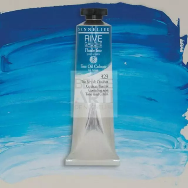 Color de Aceite Fina 323 Azul Cerúleo Reemplaza Rive Gauche SENNELIER T. 40ML