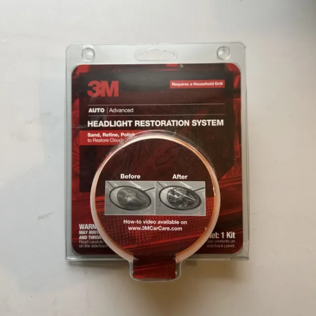 3M Auto Headlight Restoration System (39008) one kit NEW Factory Sealed